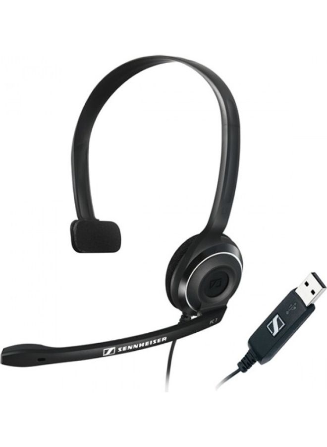 سنهيسر Home Office Headset PC 7 USB With Mic Black  - Image 2