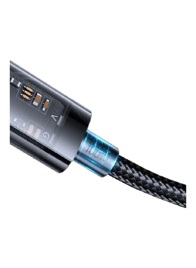 JOYROOM 100W Fast Charging Data Cable Type-C To Type-C Black  - Image 4
