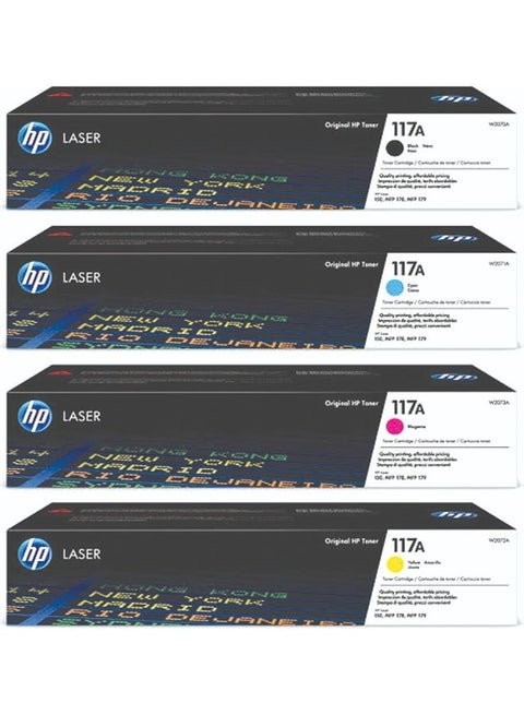 ORIGINAL 117A Toner Kit for HP Laser 150/HP Laser MFP 178/179 Black/Magenta/Cyan/Yellow Multicolour