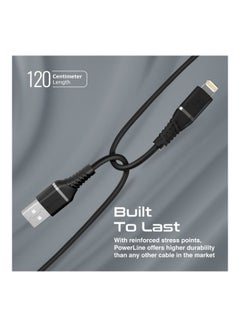 PROMATE iPhone 16 Cable, High Tensile Strength Data Sync And Charge Cable With Lightning Connector 1.2M - Black  - Image 5
