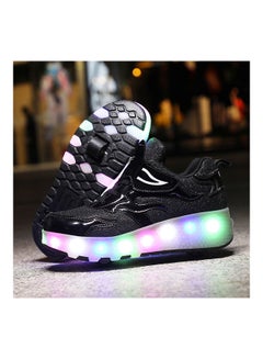 Kidle The New Trend Of Children's LED Light Up Rechargeable Luminous Double Wheel Heelys Skates  - Image 2