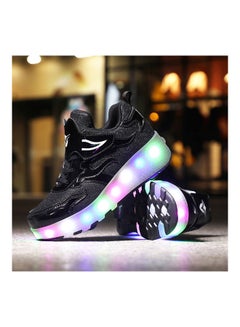 Kidle The New Trend Of Children's LED Light Up Rechargeable Luminous Double Wheel Heelys Skates  - Image 3