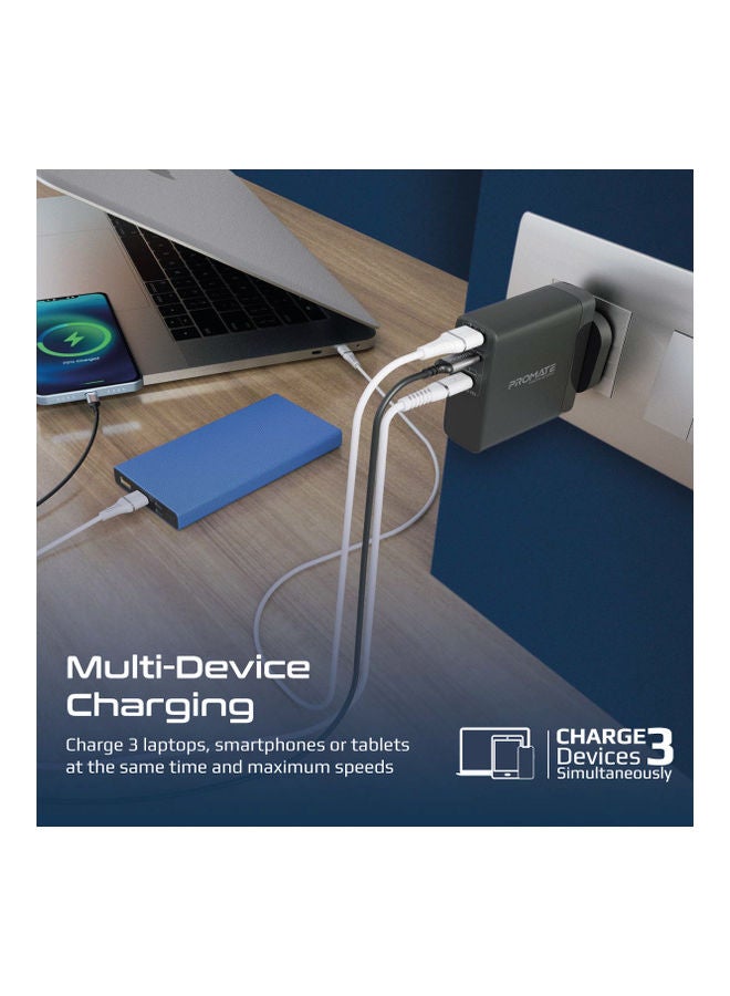 PROMATE iPhone 16 Charger,140W Power Delivery 3.1 GaN Charger - Black  - Image 4