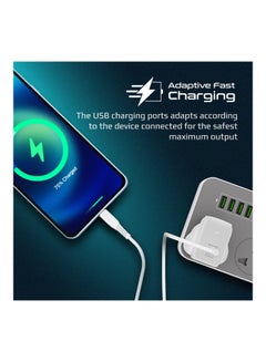 بروميت شاحن iPhone 15، شاحن USB-C فائق السرعة بقدرة 67 وات، أبيض أبيض لون أبيض  - Image 5