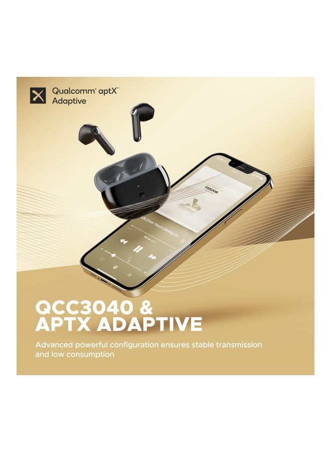SoundPEATS Air3 Deluxe Bluetooth 5.2 Wireless Earbuds With QCC3040 aptX-Adaptive Black  - Image 2