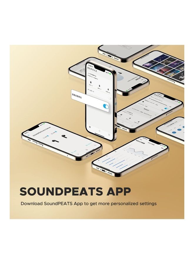 SoundPEATS Air3 Deluxe Bluetooth 5.2 Wireless Earbuds With QCC3040 aptX-Adaptive Black  - Image 5