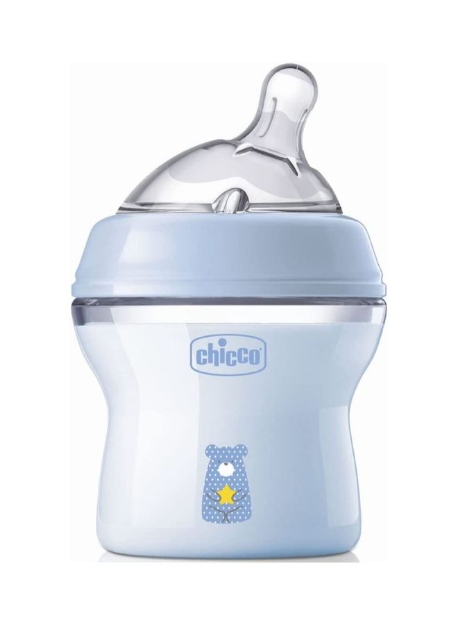 Chicco - Natural Feeling Anti-Colic Bottle 0 Months+ 150 ml Baby Bottle with Teat in Soft and Flexible Silicone Suitable for Mixed Breastfeeding Slow Flow - Image 1