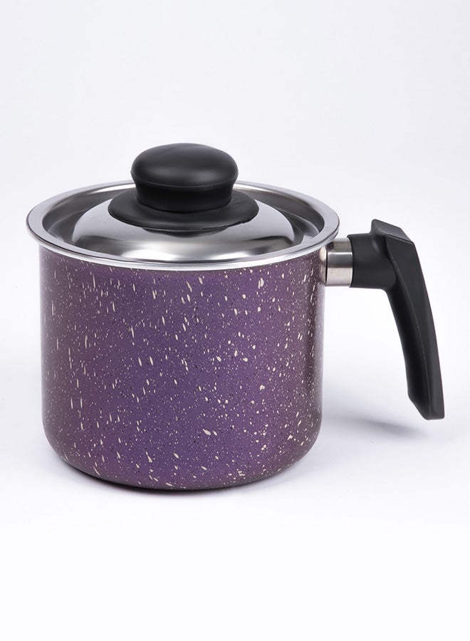 LAZORD - Granite Milk Pot With Stainless Steel Lid Multicolour 14cm - Image 1