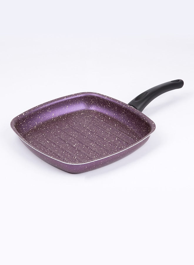 Granite Square Grill Pan Purple/Black 27cm - v1662293705/N43391853A_1