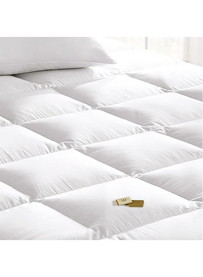 AMERICAN POLO One Layer Microfiber Mattress Topper 8 cm With Rubber Frame Cotton White 200x100cm  - Image 2