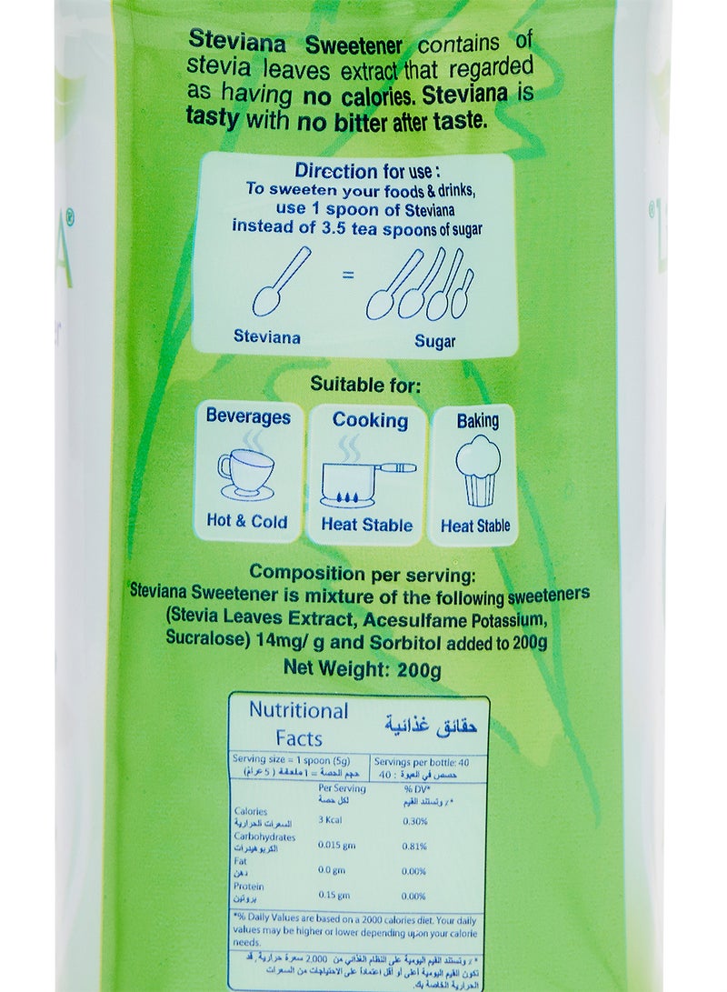 Steviana - Sweetener 200grams - Image 1