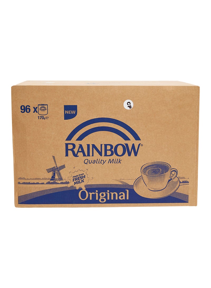 Rainbow - Evaporated Milk 170grams Pack of 96 - Image 1
