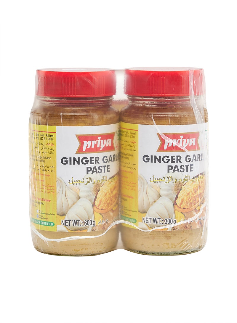 Priya - Ginger Garlic Paste 300grams Pack of 2 - Image 1
