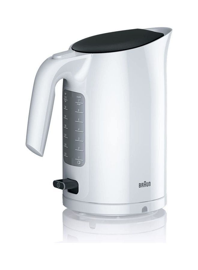 BRAUN Purease Electric Kettle Purease Water Level Indicator, Overheat Protection, Cordless 1.7 L 2200 W WK 3100 WH White  - Image 2