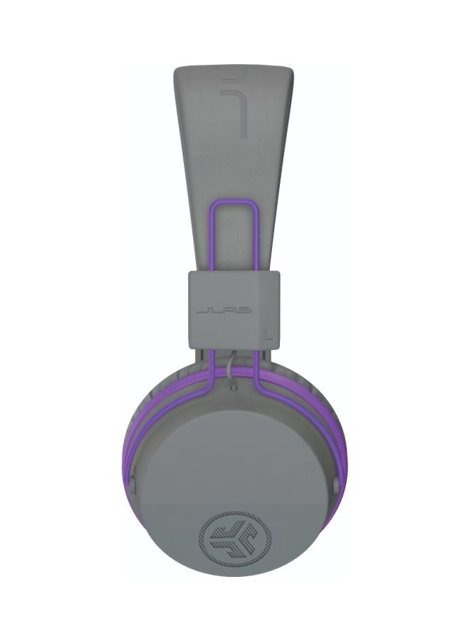 Jlab Jbuddies Studio Bluetooth Over-Ear Kids Headphones Grey/Purple - Image 3