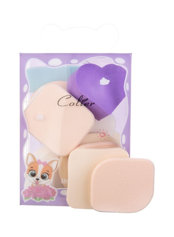COLIER - 12-Piece Various Shape Foundation Sponge Multicolour - Image 1