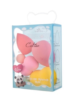 6-Piece Various Shape Foundation Sponge Multicolour