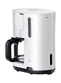BRAUN Breakfast1 Filter Coffee Maker AromaCafe OptiBrew System Automatic Shut Off Coffee Maker for up to 10 Cups Dishwasher Safe 2.5 L 1000 W KF 1100 WH White  - Image 1