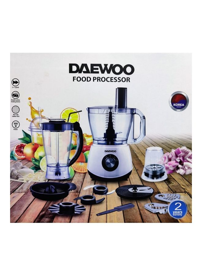 دايو محضر طعام 800.0 W DFP3230 أبيض/ أسود/ شفاف  - Image 3