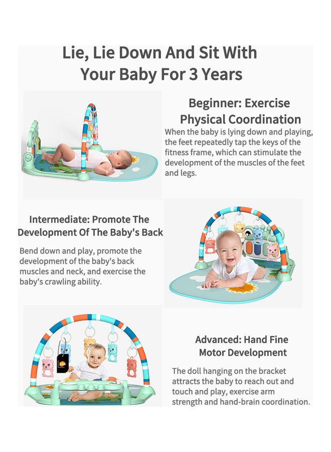 Kidle - Pedal Piano Activity Gym Play Mat Baby Fitness Rack - Image 1