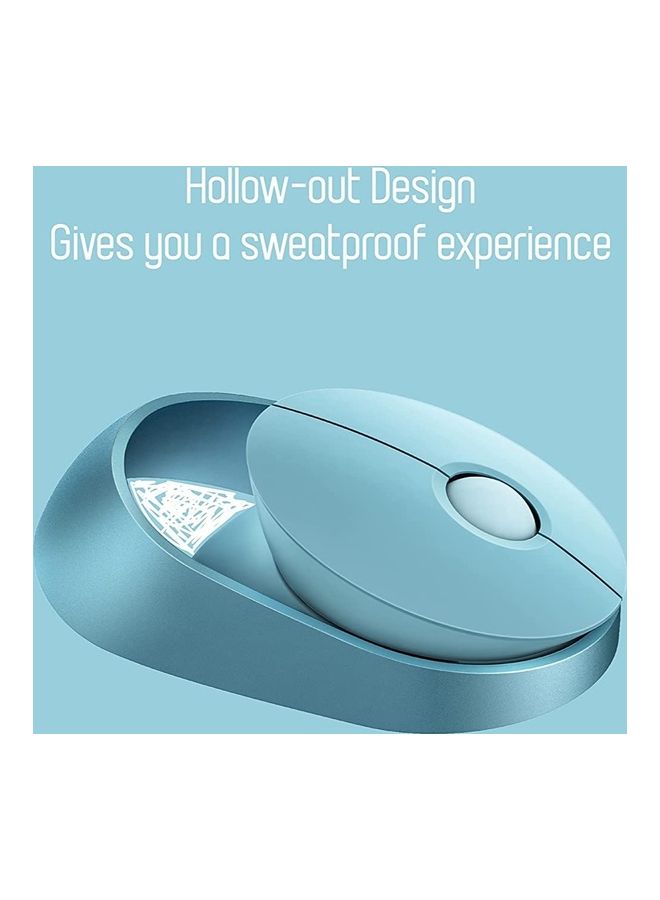 Rapoo Ralemo AIR 1 Wireless Mouse with Multi-Device Technology (Bluetooth) & 1600 Adjustable DPI Button for Optical Tracking, Compatible with Windows / Chromebook / PC / Laptop Blue - Image 3