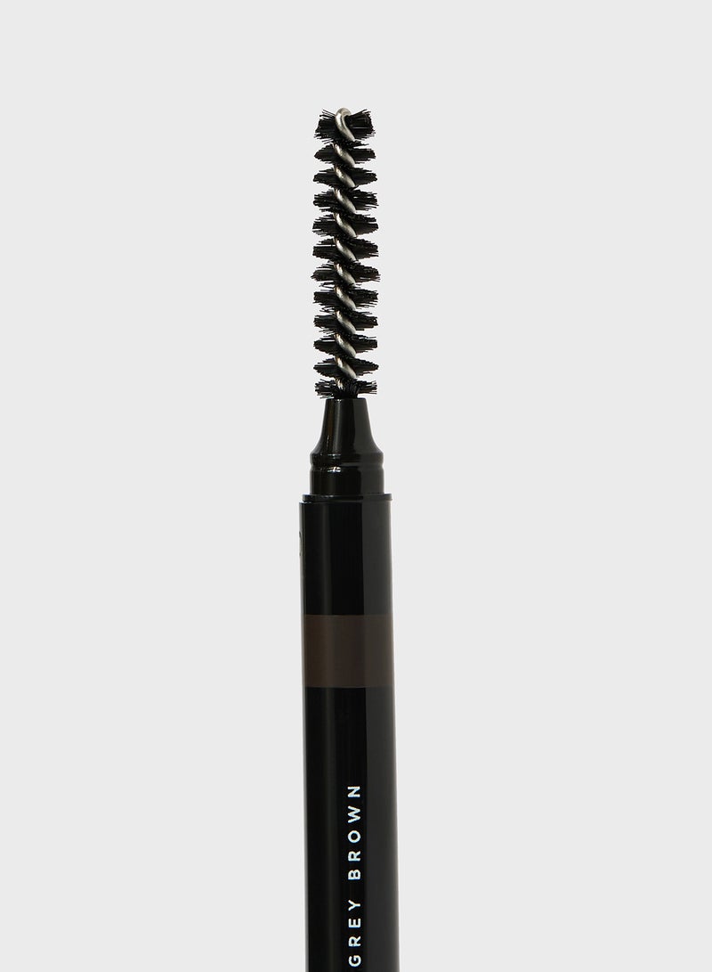 Niya - Char Kohl Eyebrow Pencil - Retractable Brow Definer With Brush Applicator Grey Brown - Image 1