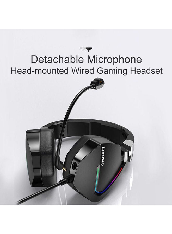 Lenovo H402 USB RGB Gaming Headset 7.1 Surround RGB - Deep Bass - Detachable Noise Cancelation Microphone - PC and Laptop - Image 2
