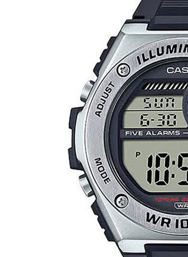 CASIO Men's Rubber Digital Buckle Wrist Watch MWD-100H-1AVDF - Image 4