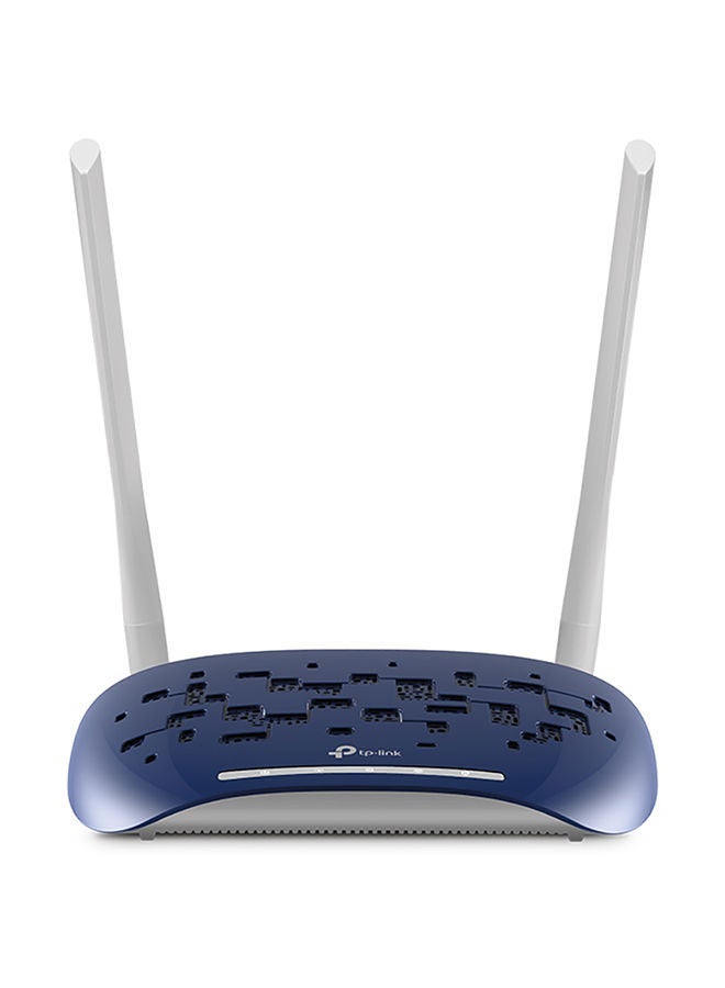 تي بي لينك - راوتر مودم لاسلكي N VDSL/ADSL بسرعة 300 ميجابت بالثانية أبيض/كحلي - Image 1