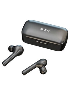 T5 TWS Wireless In Ear Bluetooth Fingerprint Touch Control Stereo Earbuds Black