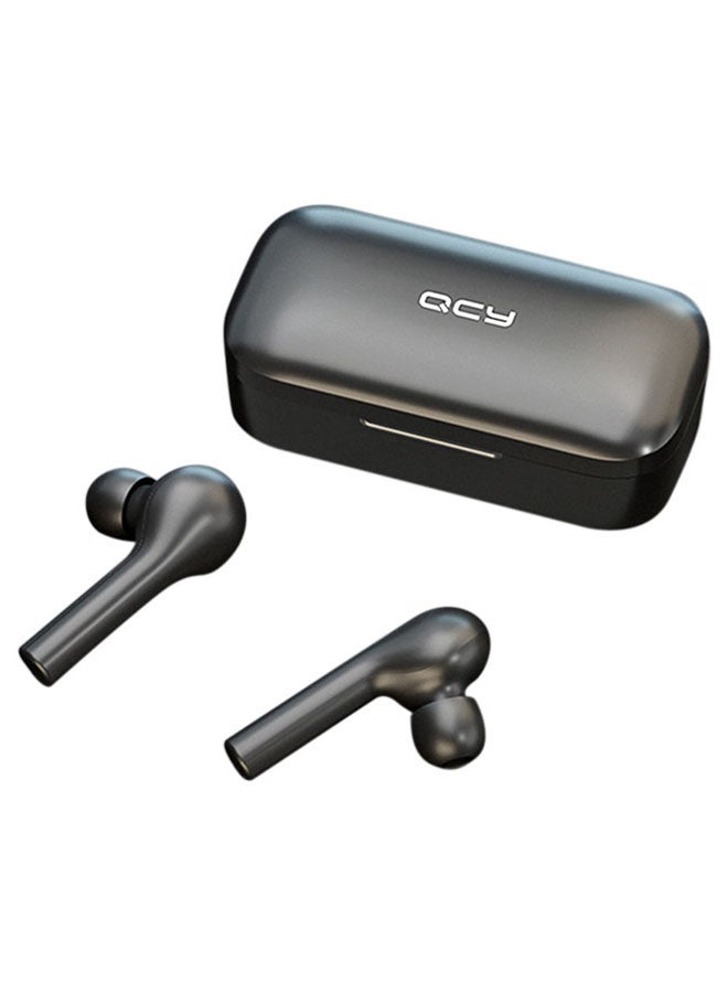 QCY - T5 TWS Wireless In Ear Bluetooth Fingerprint Touch Control Stereo Earbuds Black - Image 1