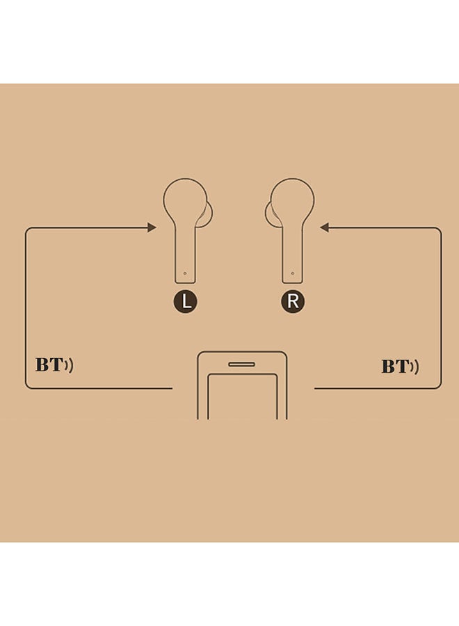 QCY - T5 TWS Wireless In Ear Bluetooth Fingerprint Touch Control Stereo Earbuds Black - Image 1