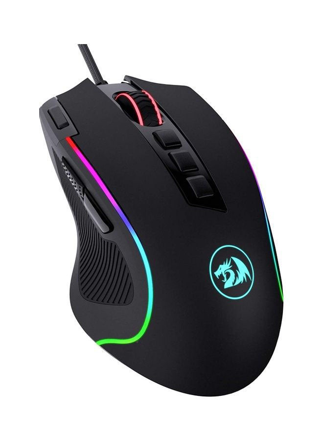 REDRAGON M612 Predator RGB Gaming Mouse, 8000 DPI Wired Optical Gamer Mouse with 9 Programmable Buttons & 5 Backlit Modes, Software Supports DIY Keybinds Rapid Fire Button 