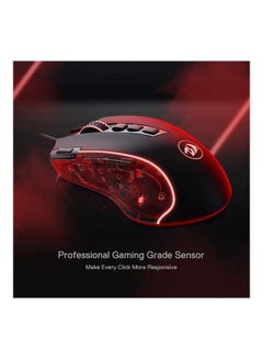 M612 Predator RGB Wired Optical Gaming Mouse, 8000 DPI, 11 Programmable Buttons, 5 Backlit Modes, Software Supports DIY Keybinds Rapid Fire Button, Black | Predator M612-RGB - v1662386350/N47077922A_6