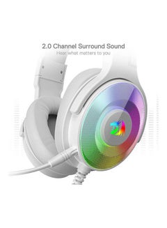 Redragon H350 Pandora Rgb Wired Gaming Headset, Dynamic Rgb Backlight - Stereo Surround-Sound - 50 Mm Drivers - Detachable Microphone, Over-Ear Headphones Works For Pc/Ps4/Xbox One/Ns-White - v1662386368/N52979774A_4