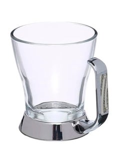 REGENT 6-Piece Orient Stainless Steel Tea Mug Set Silver/Gold/Clear 10x11x8cm  - Image 2