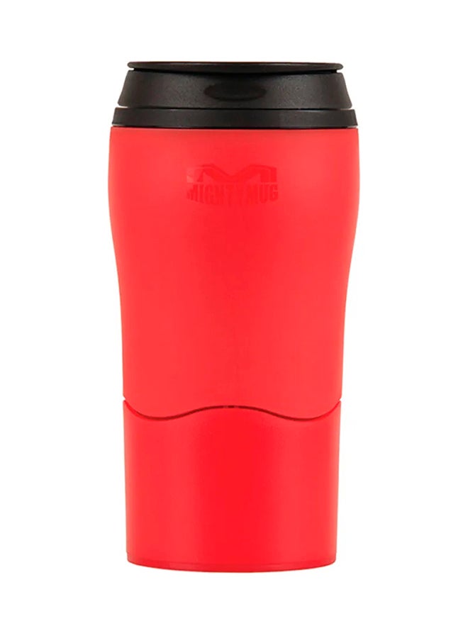 Mighty Mug Plastic Travel Mug, No Spill Double Wall Tumbler, Cold/Hot, Cup-Holder Friendly, Dishwasher Safe, (Red, 12oz)- 1899D Red - v1662387484/N13136120A_1