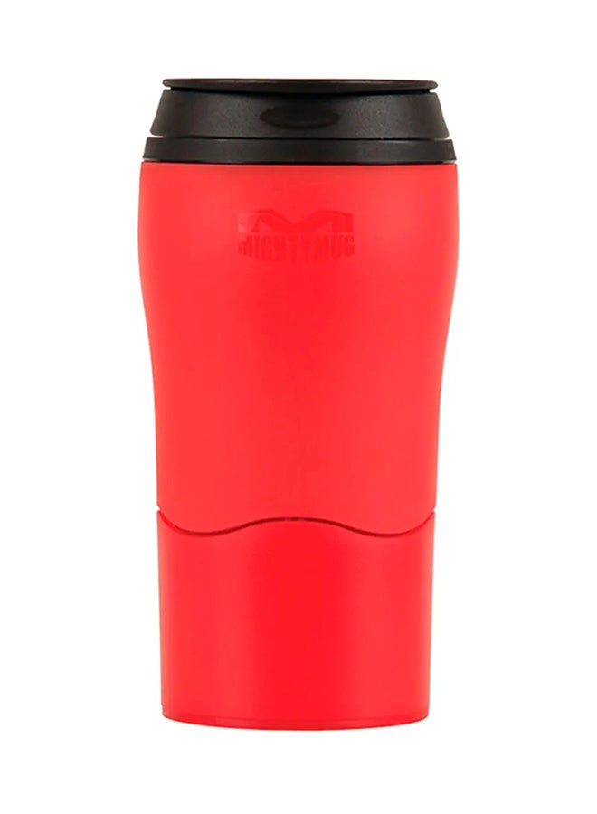 Mighty Mug Mighty Mug Plastic Travel Mug, No Spill Double Wall Tumbler, Cold/Hot, Cup-Holder Friendly, Dishwasher Safe, (Red, 12oz)- 1899D Red 