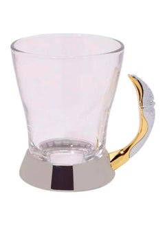 REGENT 6-Piece Malaika Gold Tea Mug Set Clear/Gold 10x11x8cm  - Image 2