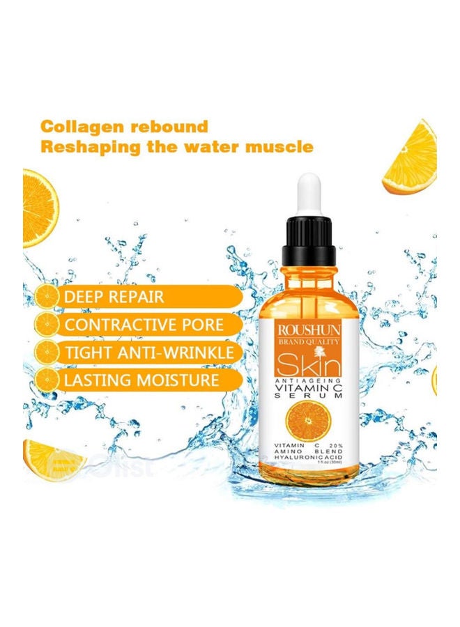 ROUSHUN Vitamin C facial serum and vitamin e skin massage oil Clear - Image 4