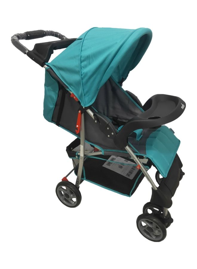Moon Trek - One Fold Stroller -Sea Blue - Image 1