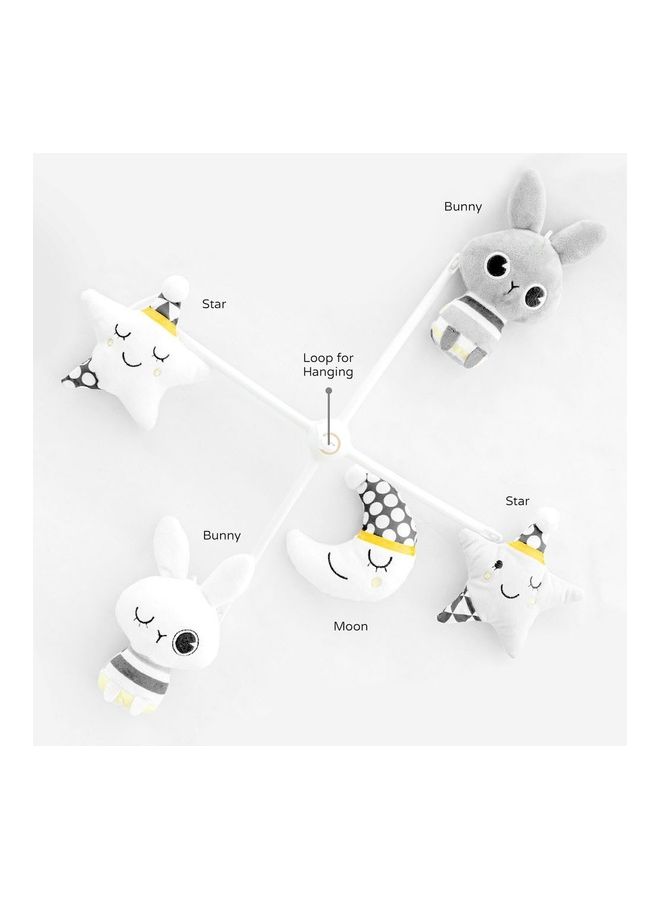 Moon Good Night Musical Mobile, Child Sleeping Aids, Crib Hanging Toys For Newborn Baby, Baby Crib Mobile Rotating, Soft Toy Om+, Multi ‎25 x 35 x 55cm  - Image 3