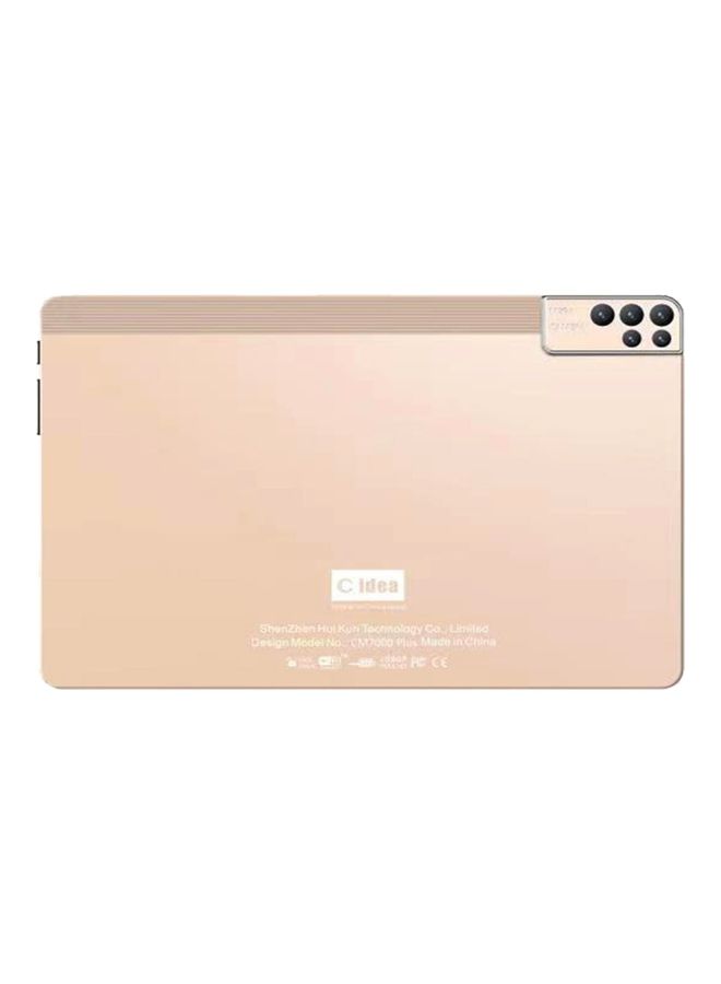 CM7000 Plus Wuth 10 Inch Smart Android Tablet 5G Dual-SIM 6GB RAM 256GB Golden - Face Unlock Tab Wifi Zoom Supported Tablet Pc With Bluetooth Keyboard