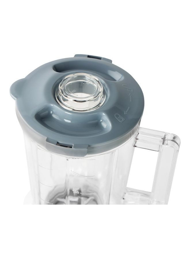 GEEPAS - 2-in-1 Blender, Multifunctional Mixer Grinder, 1.5L PC Unbreakable Jar & Coffee Grinder | 2 Speed Control With Pulse Function | Safety Interlock | Stainless Steel Sharp Blades, Non- Slip Feet. 1.5 L 550.0 W GSB44083-N White - Image 1