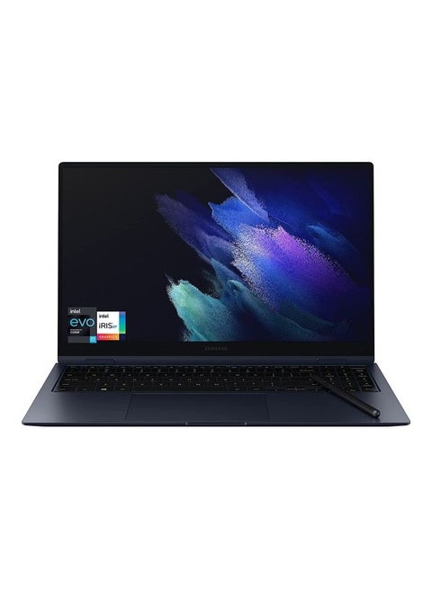 Galaxy Book Pro 360 Laptop With 13.3-Inch AMOLED Touch-Screen Display, Core i7 1165G7 Processor/16GB RAM/512GB SSD/Intel UHD Graphics/Windows 11 Home English Mystic Navy
