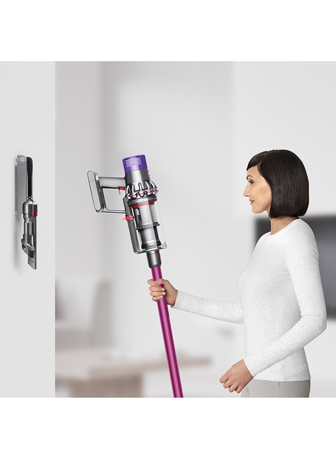 dyson - V10 Extra Cordless Vacuum 0.76 L 525 W SV27 Sprayed Nickel/Iron/Fuchsia - Image 1
