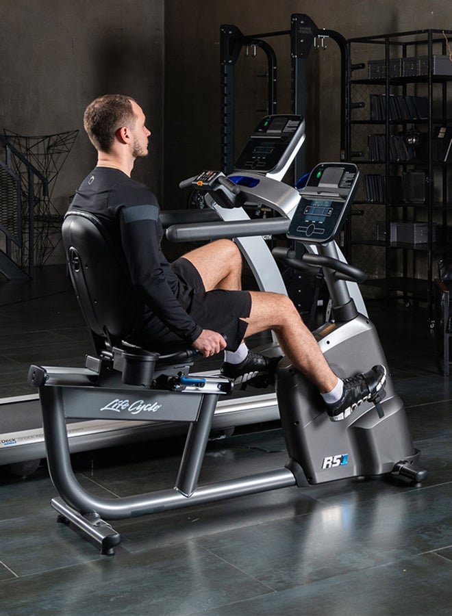 Life Fitness RS1 Recumbent Bike w/ GO Console 169x65x131cm  - Image 4