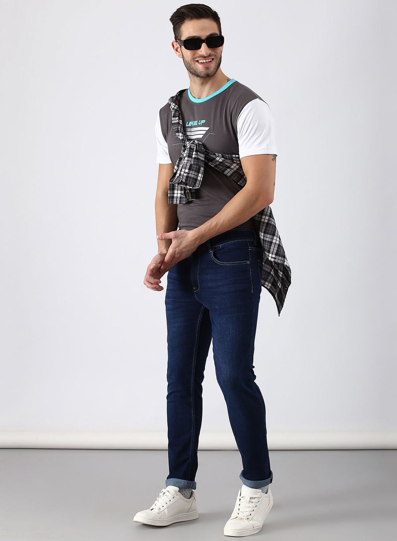 Slim Fit Jeans Dark  Blue