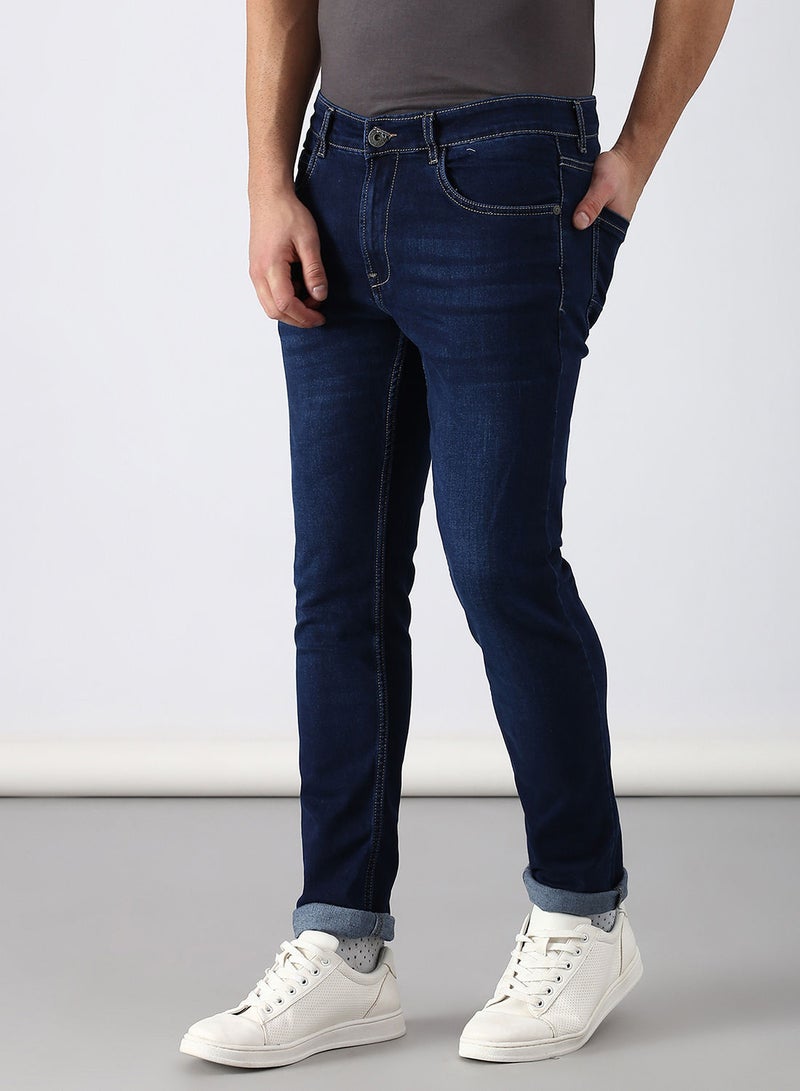 Slim Fit Jeans Dark  Blue