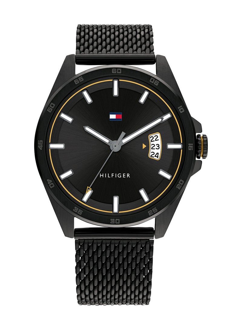 TOMMY HILFIGER Men's Carter Black Dial Watch - 1791913  - Image 1